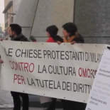 Chiese protestanti di Milano protestano a favore dell’omosessualità