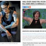La «pastoressa» luterana Nadia Bolz-Weber ha affermato che la pornografia è lecita