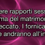 Le opere della carne: la fornicazione