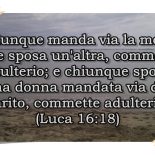 Iddio odia il divorzio e non ammette le seconde nozze dei coniugi