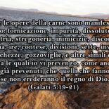 Fratelli nel Signore, come fece Paolo, così anch’io vi metto in guardia dal fare cose che vi impediscono di ereditare il Regno di Dio